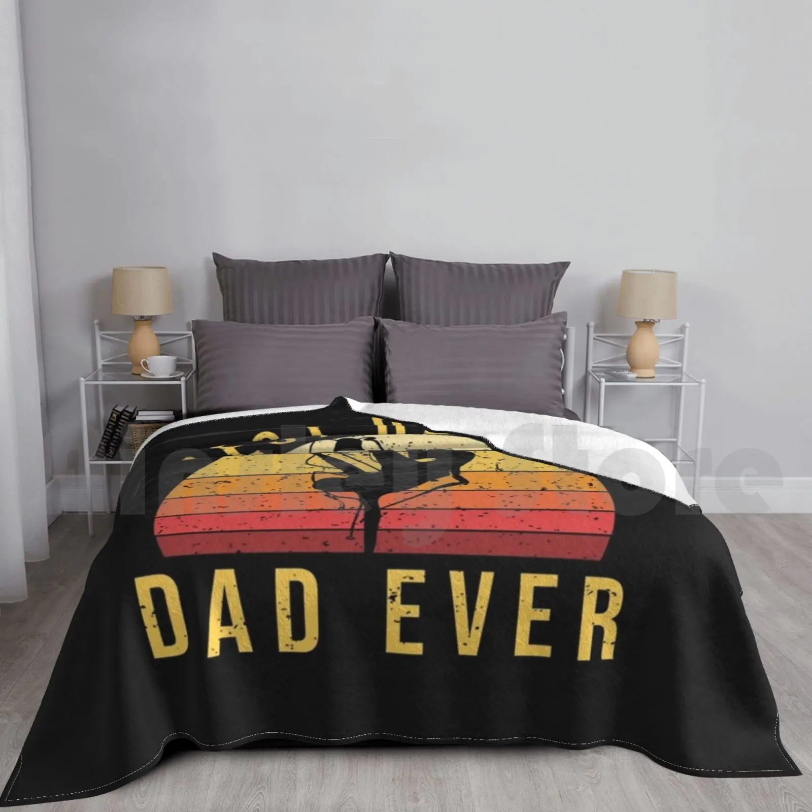 Best Dance Dad Ever Fathers Day Gift Blanket Super Soft Warm Light Thin Dad Mom Family Gift Idea Fathers Day Daddy