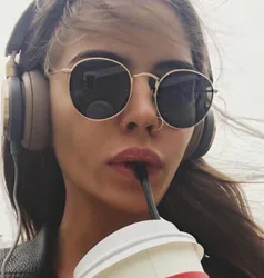 Luxury vintage Mirror Brand Designer Sunglasses Women/Men Classic Round Outdoor Sun Glasses UV400 Oculos De Sol Gafas