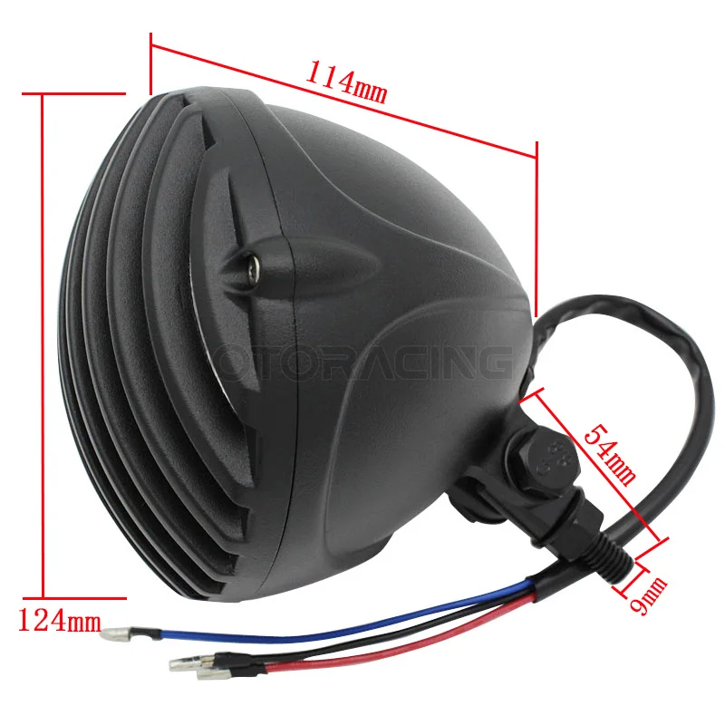 Motorcycle Headlight Headlamp For Harley Bobber Chopper Cruiser Custom Sportster Dyna Softail