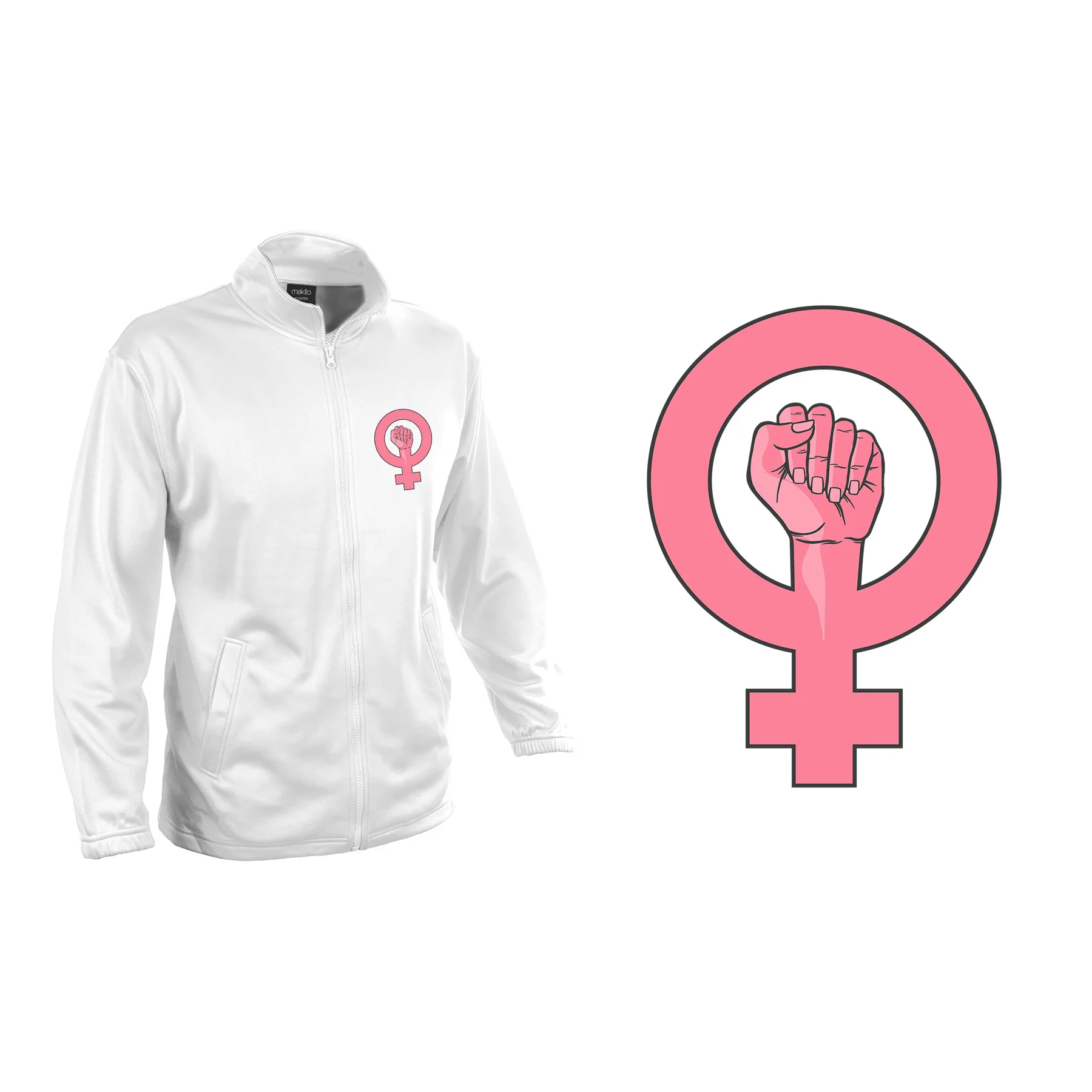 Jacket TECNICA 1 DRAWING LOGO FEMINIST MESSAGE jacket