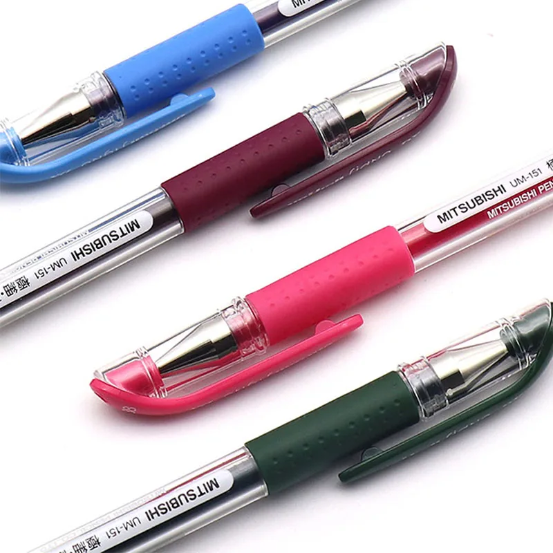 12 Pcs/Lot Mitsubishi Uni Um-151 Ball Signo Gel Ink Pen 0.38 mm  Pens 20 color selection Writing Supplies wholesale