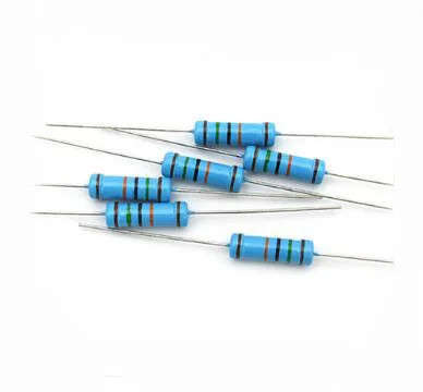 20PCS 2W Metal Film Resistor 1% Five-color Ring Power Resistor 0.1~1M 2 4.7 10R 47 100 220 360 470 1K 2.2K 10K 22K 4.7K 100K Ohm