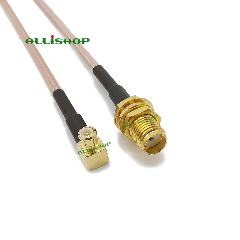 SMA Female to MCX Male Right Angle RG316 Low Loss Pigtail Cable RF coaxial coax cable assembly for router, booster and WLAN