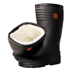 Winter rain boots warm cotton rain shoes men's high-barrel water shoes water boots plus fur rubber shoes men boots