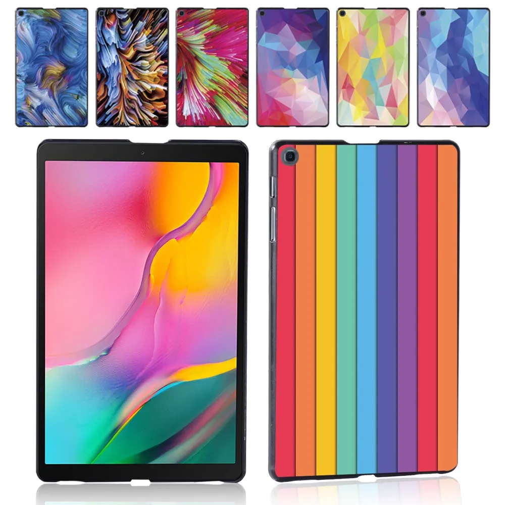 Back Shell for Samsung Galaxy Tab A 8.0 Inch 2019 T290/T295 Shockproof High Quality Watercolor Pattern Tablet Case + Stylus