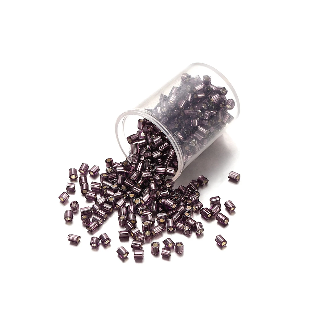 1000/1800 Stück 2 mm sechseckige tschechische Glas zylindrische lose kleine Samennadelperlen für DIY-Armbänder, Halsketten, Schmuckherstellung
