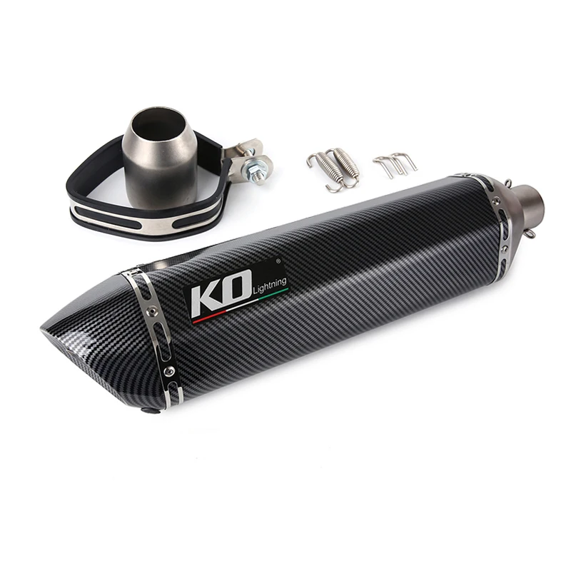 310 370 470 570 MM Silencer Motorcycle 51MM Exhaust Muffler Pipe Stainless Steel Tail Escape Removable DB Killer ATV Dirt Bike