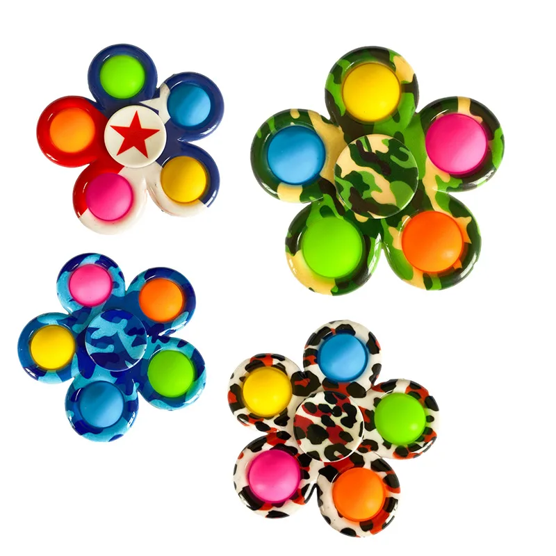 Dây Buộc Đơn Giản Fidget Spinner Push Pop Bong Bóng Tay Spinner Cho ADHD Lo Âu Căng Thẳng Giảm Số Lượng Lớn Cảm Quan Đảng Ủng Hộ Cho trẻ Em