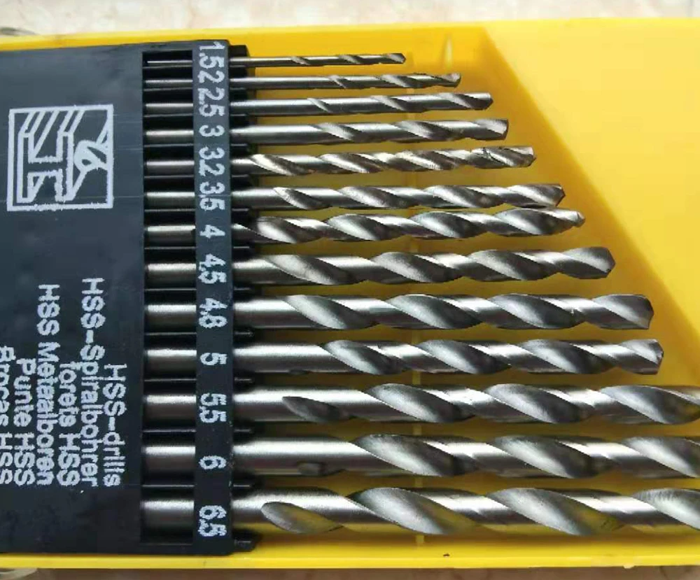 13 Chiếc Vòng Vỏ HSS Phủ Titanium Bộ Mũi Khoan 1.5-6.5Mm Nhanh Chóng Thay Đổi Mũi Chất Lượng Cao dụng Cụ Phần