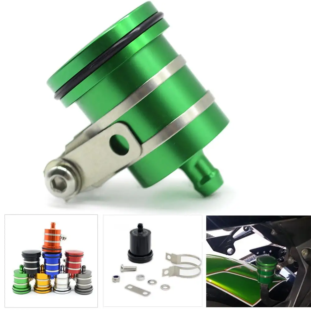 

Motorcycle Brake Fluid Reservoir Rear Clutch Tank Oil Fluid Cup For kawasaki Z1000 Z800 Z750 ER-6N ninja300 250 ZX6r ZX9r ZX12r