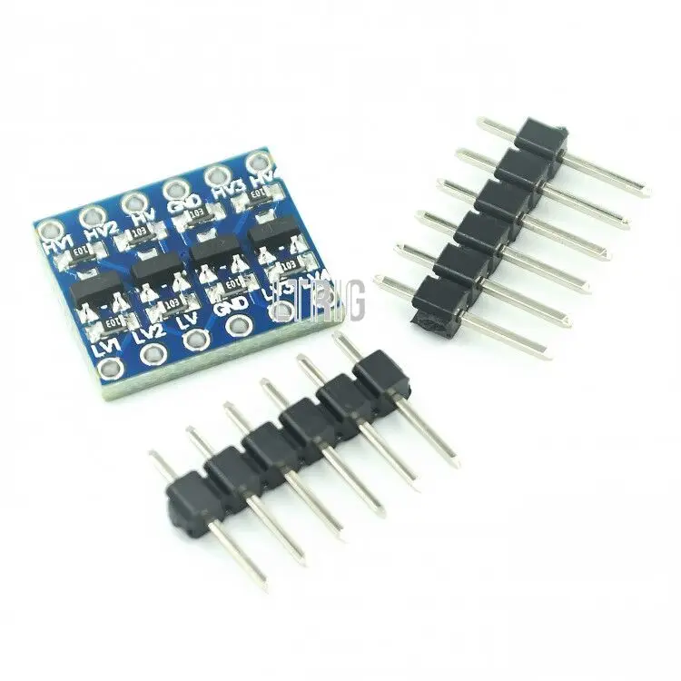 LTRIG Custom 1PCS 5V-3V IIC UART SPI 2 4-канальный модуль преобразователя уровня для Arduino via