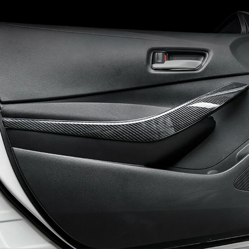 Carbon For Suzuki Swace 2020 2021 2022 Accessories Car Inner Front Door Armrest Door Handle Decoration Protector Sticker Cover