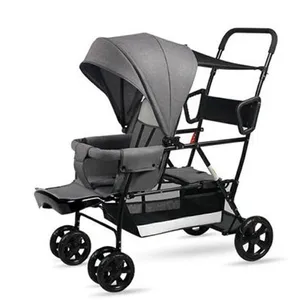 عربة أطفال مزدوجة ، اجلس في عربة أطفال قبل وبعد عربة أطفال ، سيارة مزدوجة ، طفل ثان ، اجلس واجلس أفضل 10 مبيعات عربة أطفال مزدوجة بأعمار مختلفة - رقم 4