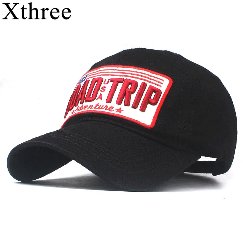 Xthree Cotton Baseball Cap Women Casual Snapback Hhat for Men Casquette Homme Road Trip Embroidery Gorras Bone Cap for Women