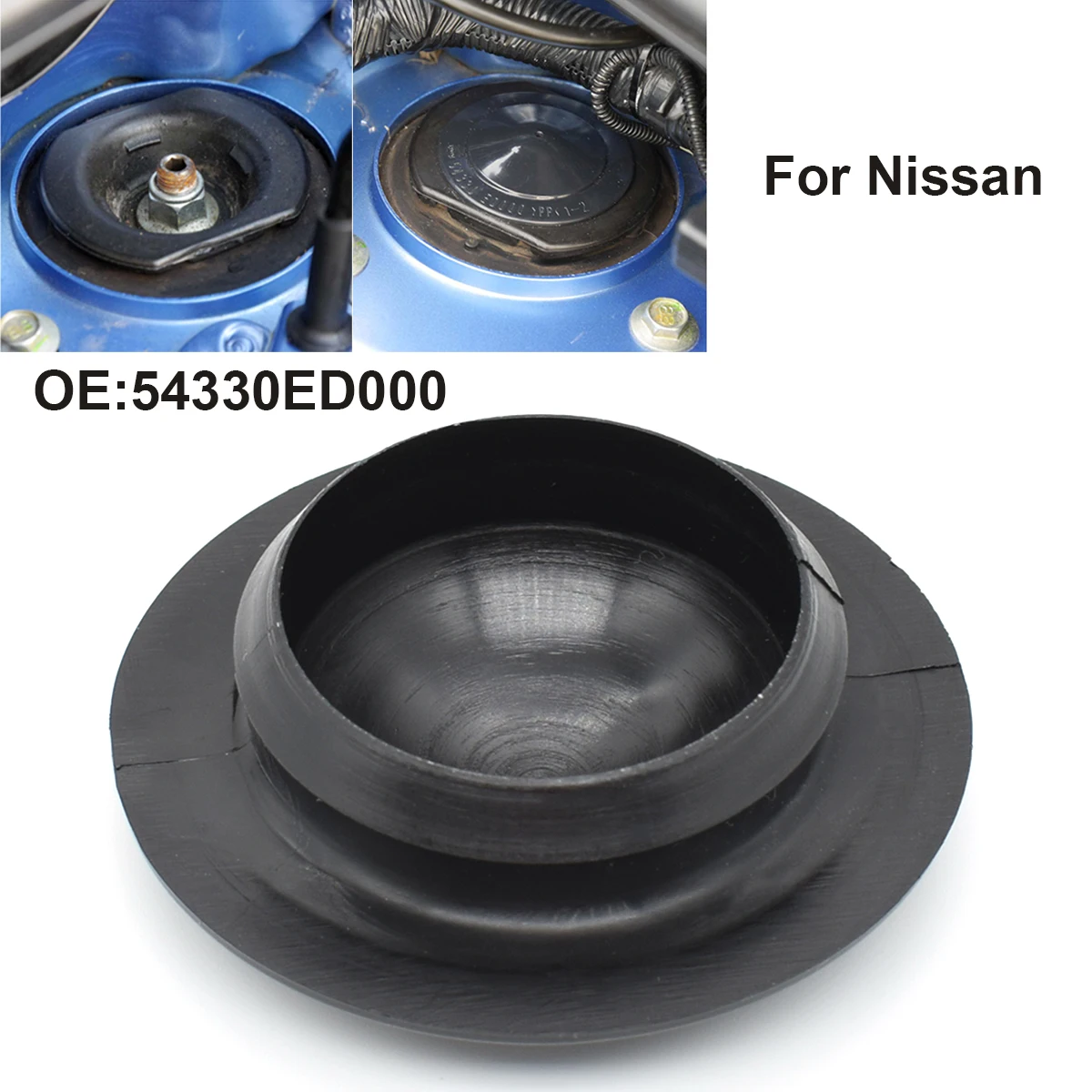 For Nissan Leaf ZE0 Sentra 200 SE B16 Juke F15 Cube Z12 Front Suspension Strut Mount Cover Cap 54330ED000 Rustproof Dustproof