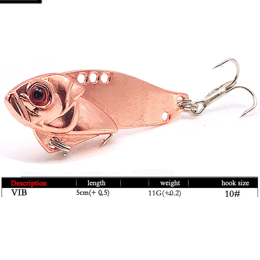 Cicada Lure Sinking Wobbler Metal Vib Rattlin Spoon Lures For Winter Fishing Bass 1PCS Vivid Artificial Hard Fake Baits 3D Eyes