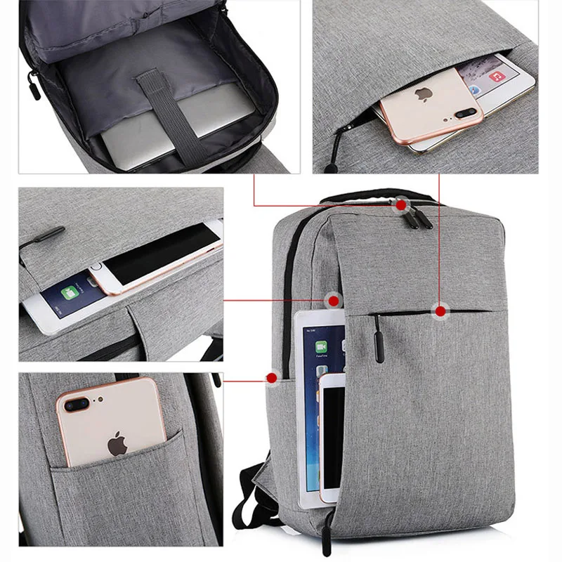 Novo masculino mochila de volta para a escola usb computador portátil anti roubo mochila de negócios mochila viagem daypacks lazer mochila