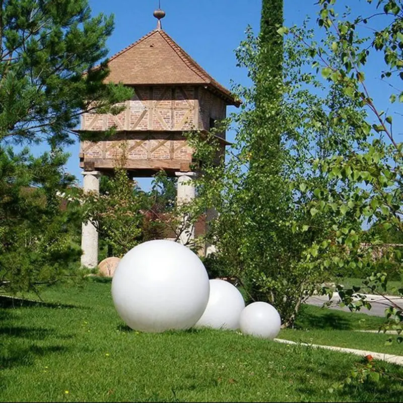 Imagem -05 - Bola de Plástico para Decoração Branca Diâmetro 2560cm Estrutura Interna e Externa para Casa Hotel Jardim Piscina