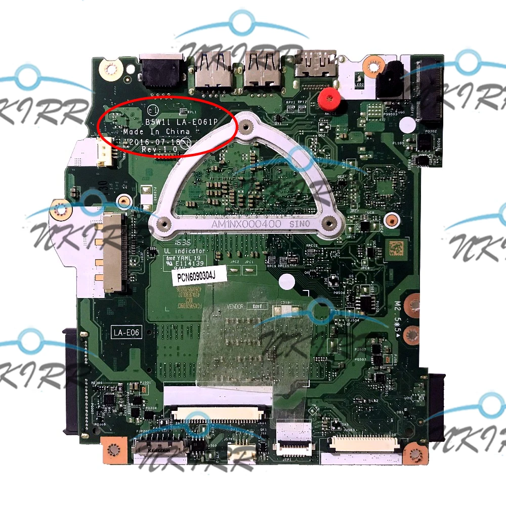 Imagem -02 - Placa-mãe para Aspire Es1572 Extender B5w11 La-e061p I57200u Nbgkq11002 Nbgkq11005 i3 Nbgkq11001 Nbgkq11004 Nbgkq11003 2540