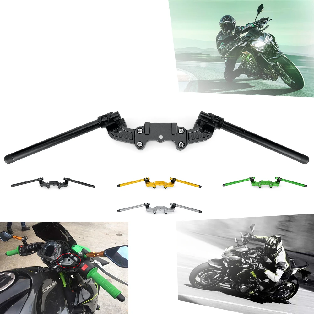 Z900 2017-2021 Clip On Handlebar for Kawasaki Z900 Z 900 2017 2018 2019 2021 Clip-On Fork Handle Bars Adapter Separate Plate