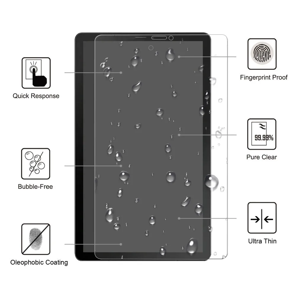 サムスンギャラクシータブ用強化ガラスフィルム,タブレット用保護ガラス9h,8.0 2019 t290 t295 t297 SM-T290