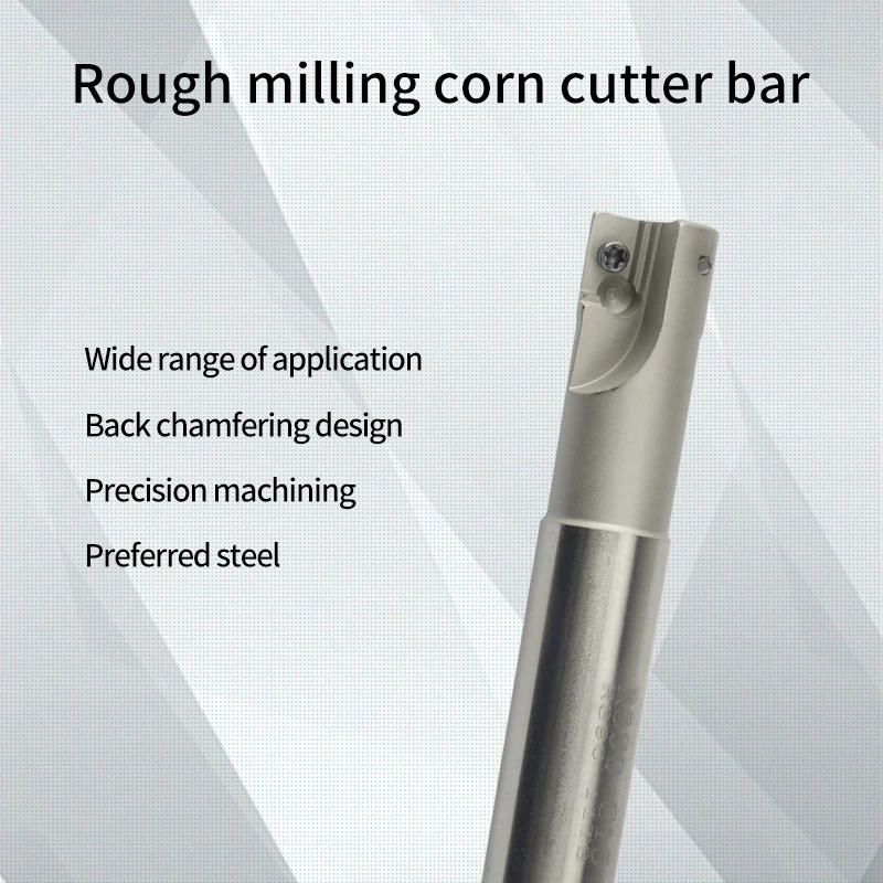 R390 C15~32 150-250mm Square shoulder finish milling cutter bar R390 insert Planar Mirror highlight finish milling cutter bar