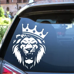 41233 # Die-Cut winylowa tablica naścienna lew z koroną naklejki samochodowe wodoodporne dekory samochodowe na tylnym oknie zderzaka