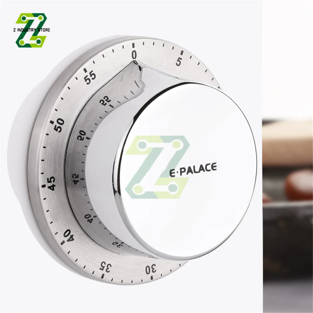 Manual Mechanical Kitchen Timer with Magnetic Base Countdown Cooking Baking Timing Tool