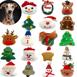 50/100pc Christmas Dog Accessories Removable Dog Bow Tie Collar Accessories Deer Santa Style Small Dog Bowtie Collar Accessories