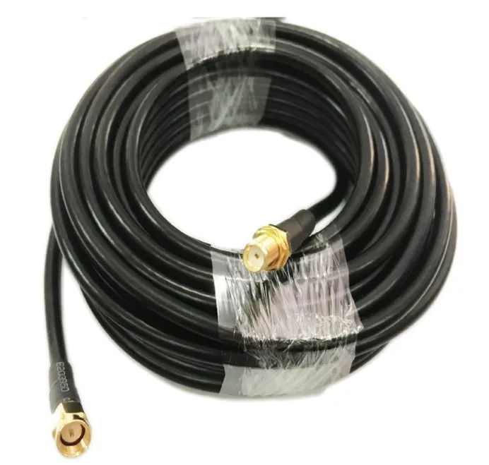 10meters length RG58 Coaxial Cable SMA female to SMA male RFID RF cable for long range uhf rfid antenna reader