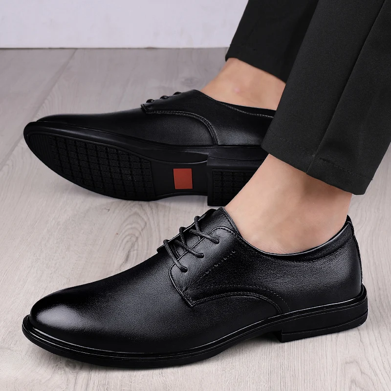 Herren Lederschuhe Frühling Business Kleid Schuhe Mode koreanische spitze weiche Sohle Freizeit schuhe Jugend party vielseitige Gezeiten schuhe