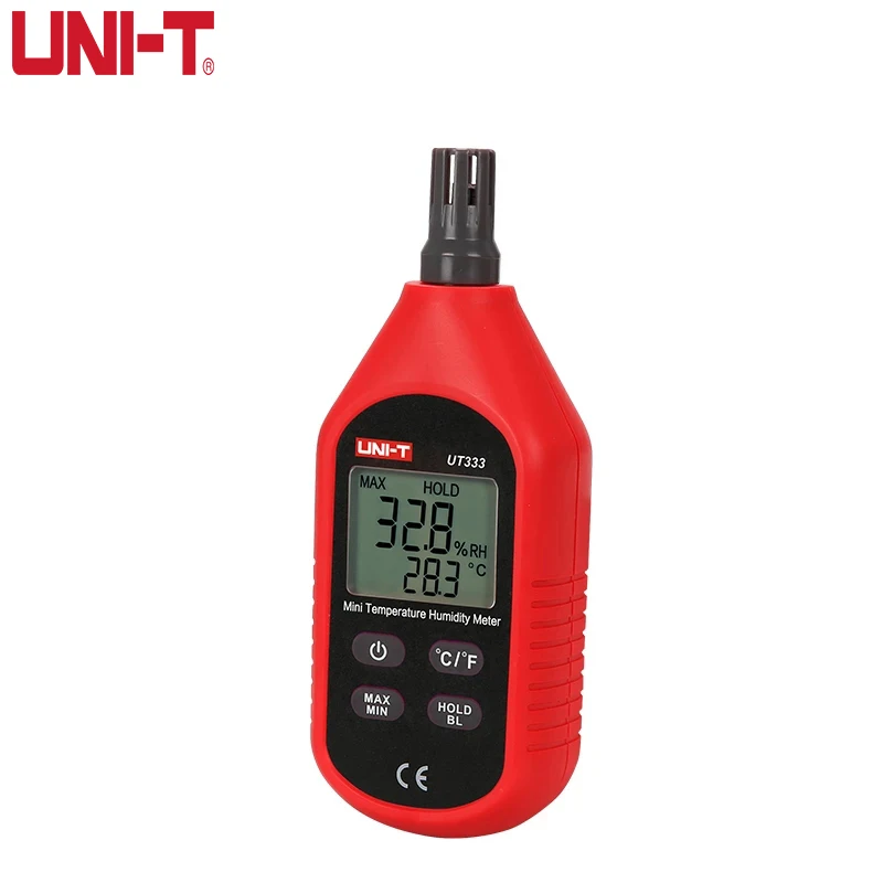 UNI-T UT333 Mini Temperature Humidity Meter Indoor Outdoor Hygrometer Overload Indication Unit Conversion LCD Backlight hygromet