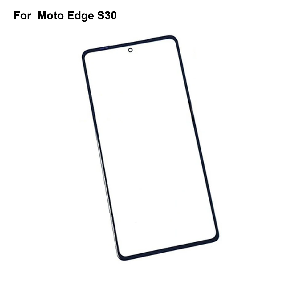

2PCS For Moto Edge S30 Front LCD Glass Lens touchscreen For Moto Edge S 30 Touch screen Panel Outer Screen Glass without flex