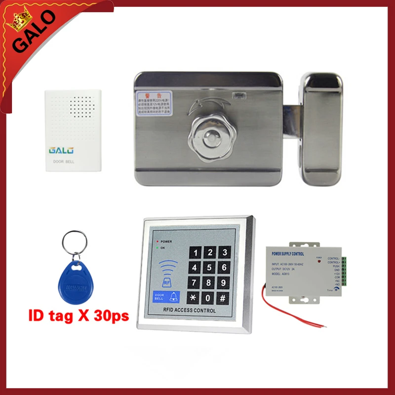 

Home Use 12V DC Electronic Electric Motor Lock Mute For Access Control System Single-Sided Key