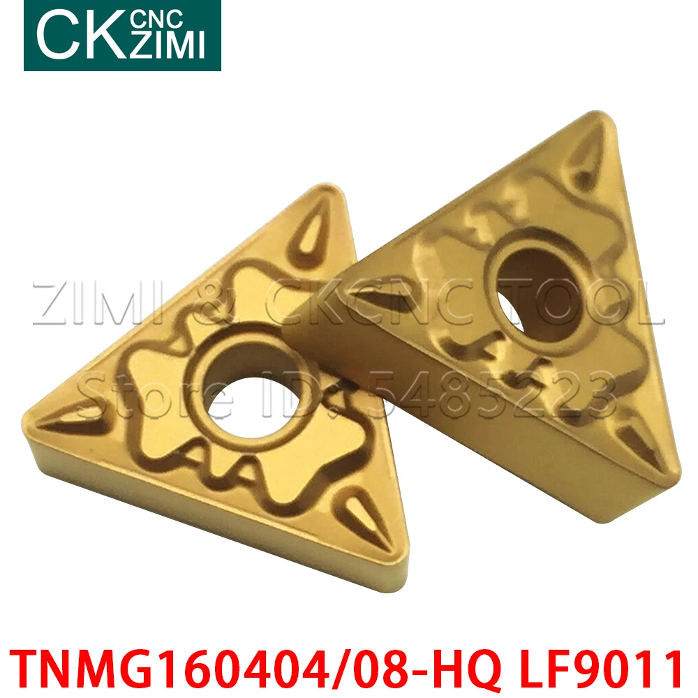 10 قطعة TNMG160404-HQ LF9011 TNMG160408-HQ LF9011 أدوات كربيد تحول إدراج CNC مخرطة الخشب تحول أدوات شفرة TNMG للصلب
