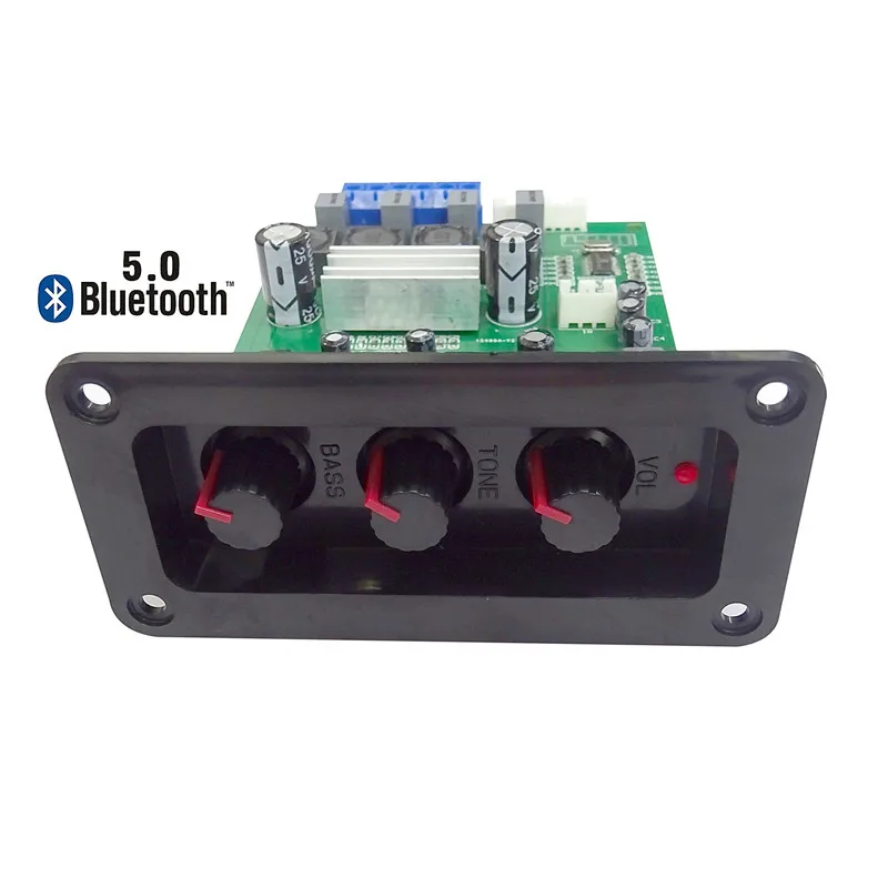 Sotamia bluetooth 5.0パワーアンプオーディオボード2x50ワットTPA3116D2サウンドアンプステレオアンプ高音低音調整パネル