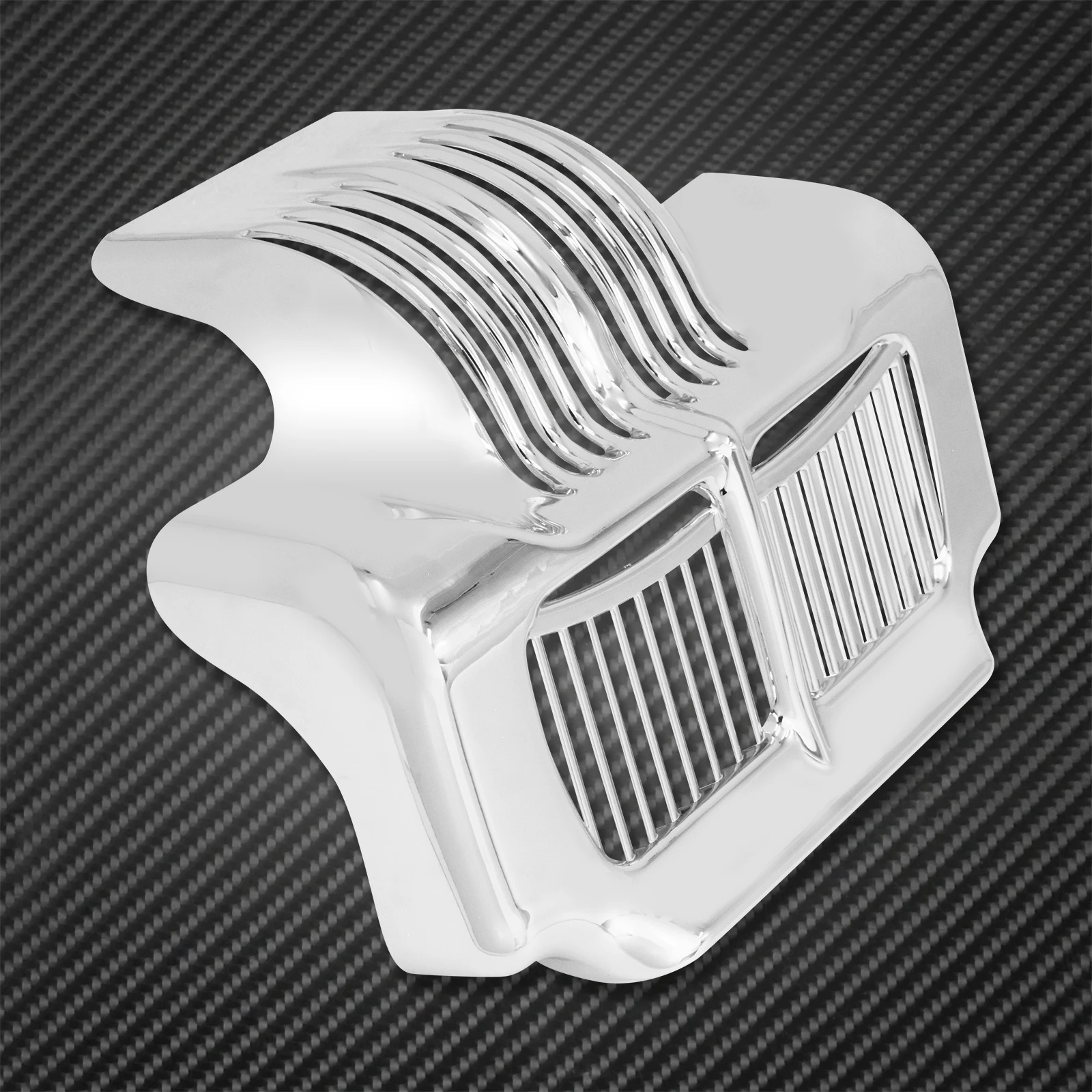 Motorcycle Stock Oil Cooler Cover Black/Chrome For Harley Touring Road King Electra Street Glide Trike FLHT FLTR FLHX 2011-2015