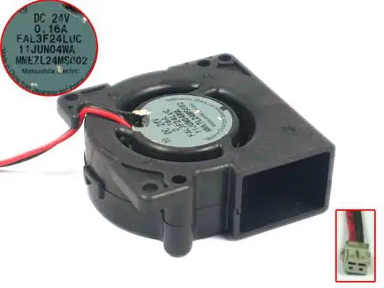 

FAL3F24LUC DC 24V 0.16A 2-wire 50x50x20mm Server Cooling Fan