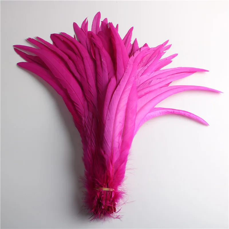 الجملة 100 قطعة ريشة الدجاج 30-35 سنتيمتر ريش ذيل الديك الطبيعي للزينة الحرفية ريشة عيد الميلاد لتقوم بها بنفسك ريشة