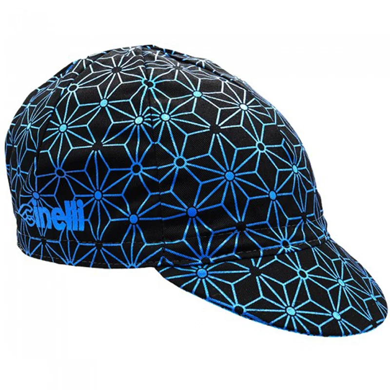 New Classical Lattice Cycling Caps Man And Woman Gorra Ciclismo Orolling Blue Lines Star