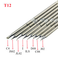 T12 Soldering Solder Iron Tips T12 Series Iron Tip For Hakko FX951 STC AND STM32 OLED Soldering Station Electric Soldering Iron