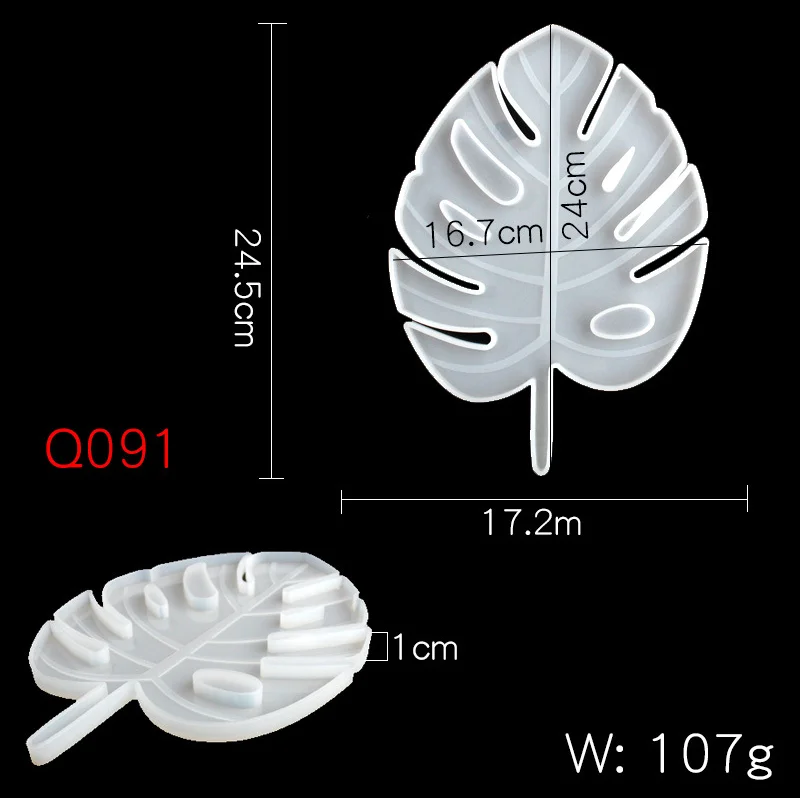 Maple Leaf / fan leaf silicone mold UV resin dry flower cup pad mold decoration home decoration decoration decoration mold