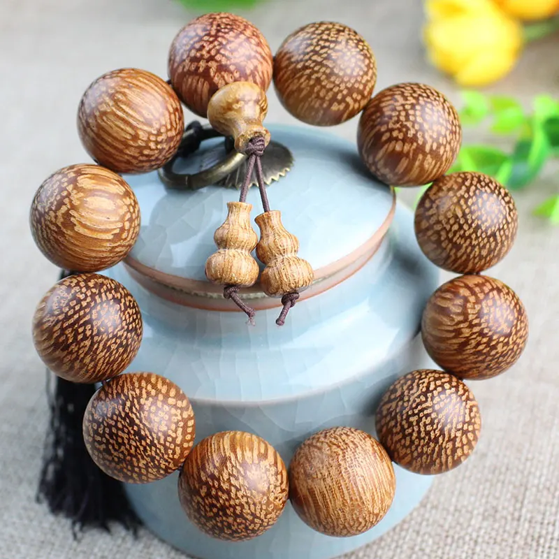 Dragon Scale Wood Bracelet Tribute Prayer Beads Solid Men and Women Jewelry