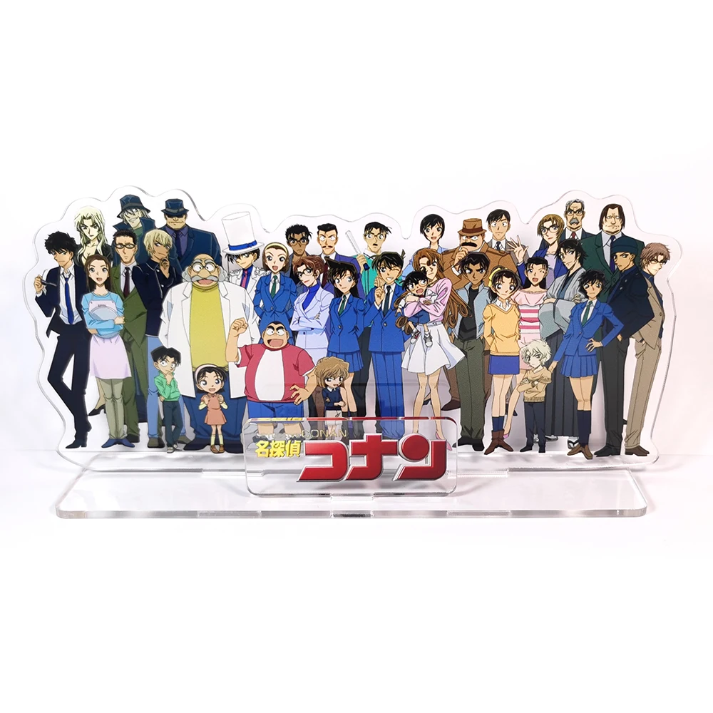 Detective Conan group acrylic standee figurines desk decoration cake topper anime Shinichi Ran Kogorou Hiroshi Ai Heij