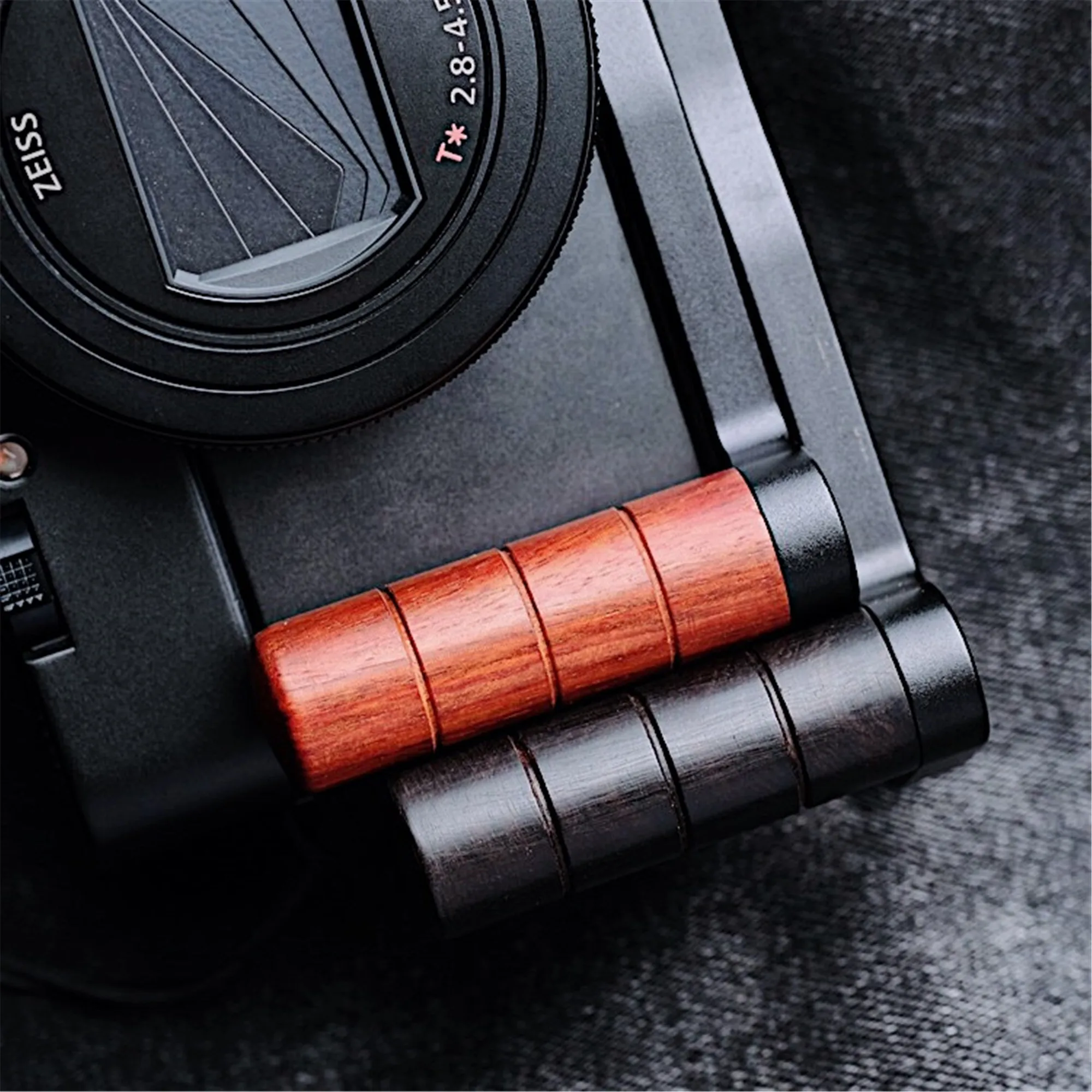 Wooden Hand Grip Bracket Base L Plate For SONY RX100 M6 M5 RX DSC RX100