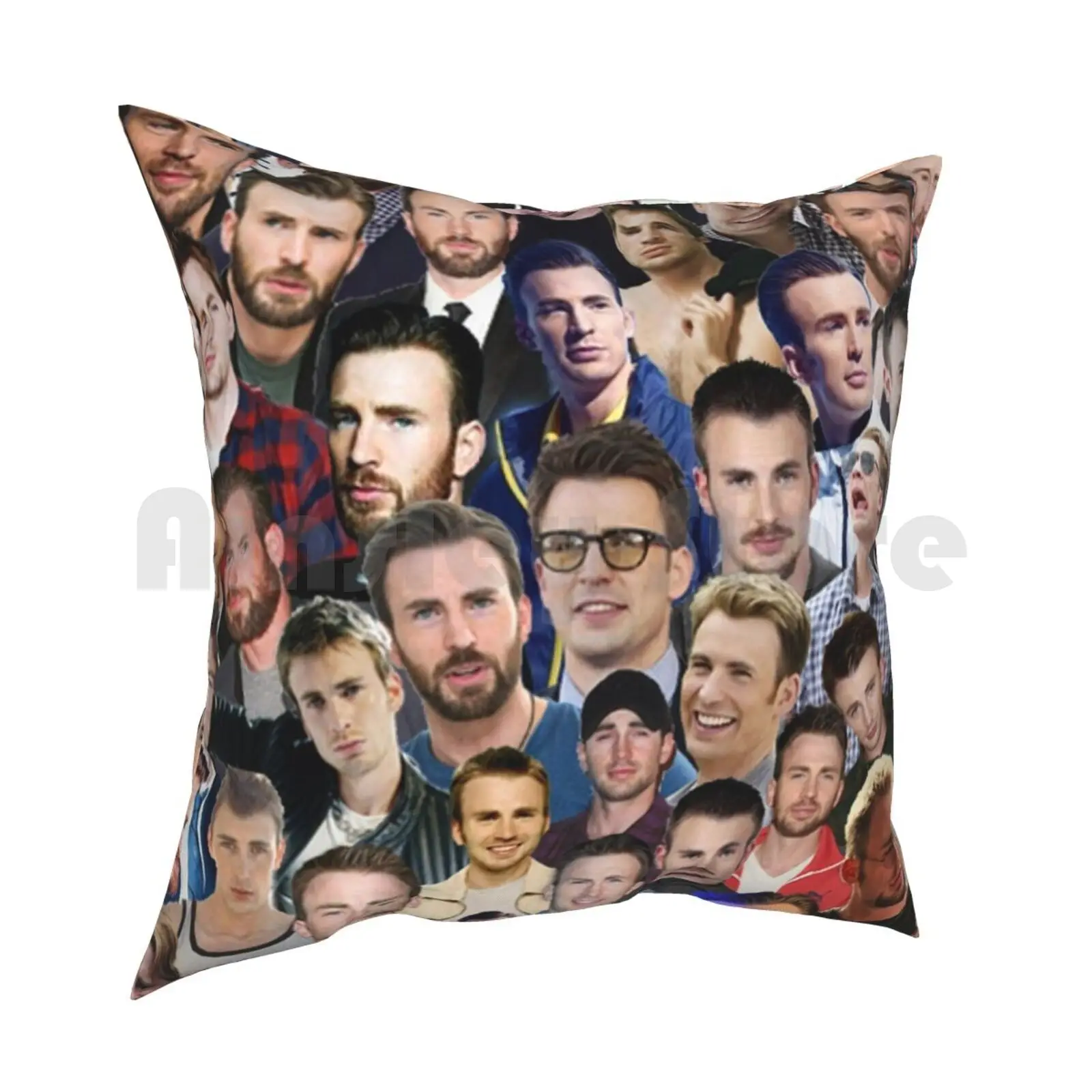 Chris Collage Pillow Case Printed Home Soft DIY Pillow cover Chris Chris Steve Rogers The First Avenger The Civil War