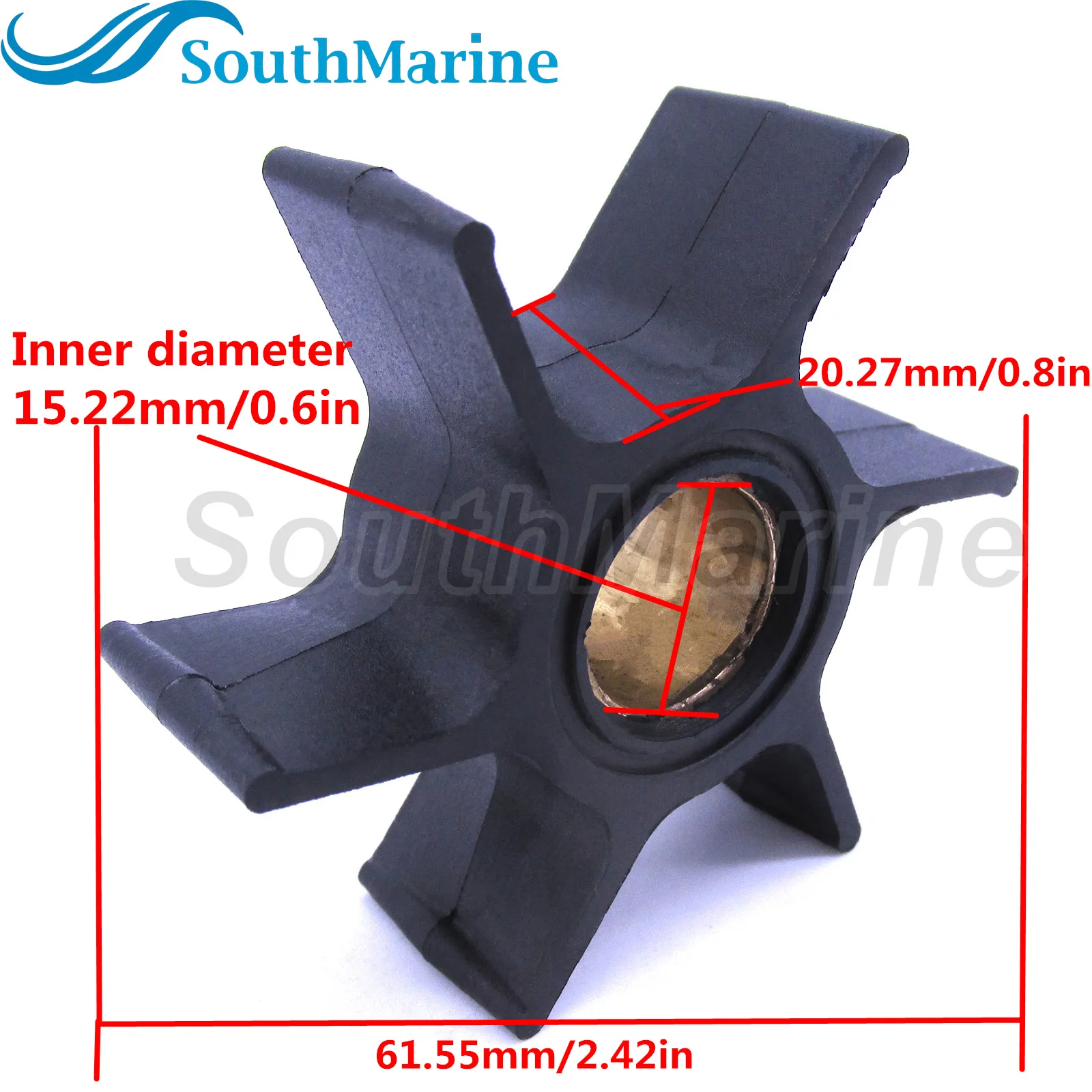 Boat Engine Water Pump Impeller for Selva 2-stroke 35hp Outboard Moto