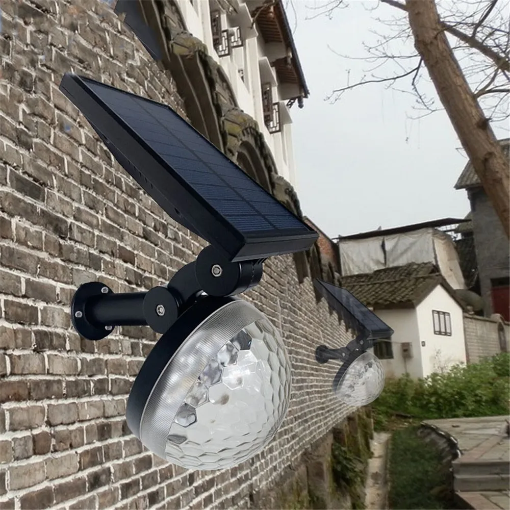 

Солнечный свет для газона, светодиодный волшебный шар, звуковое управление, прожектор, вспышка, красочные огни, бар, DJ, музыкальная звуковая лампа