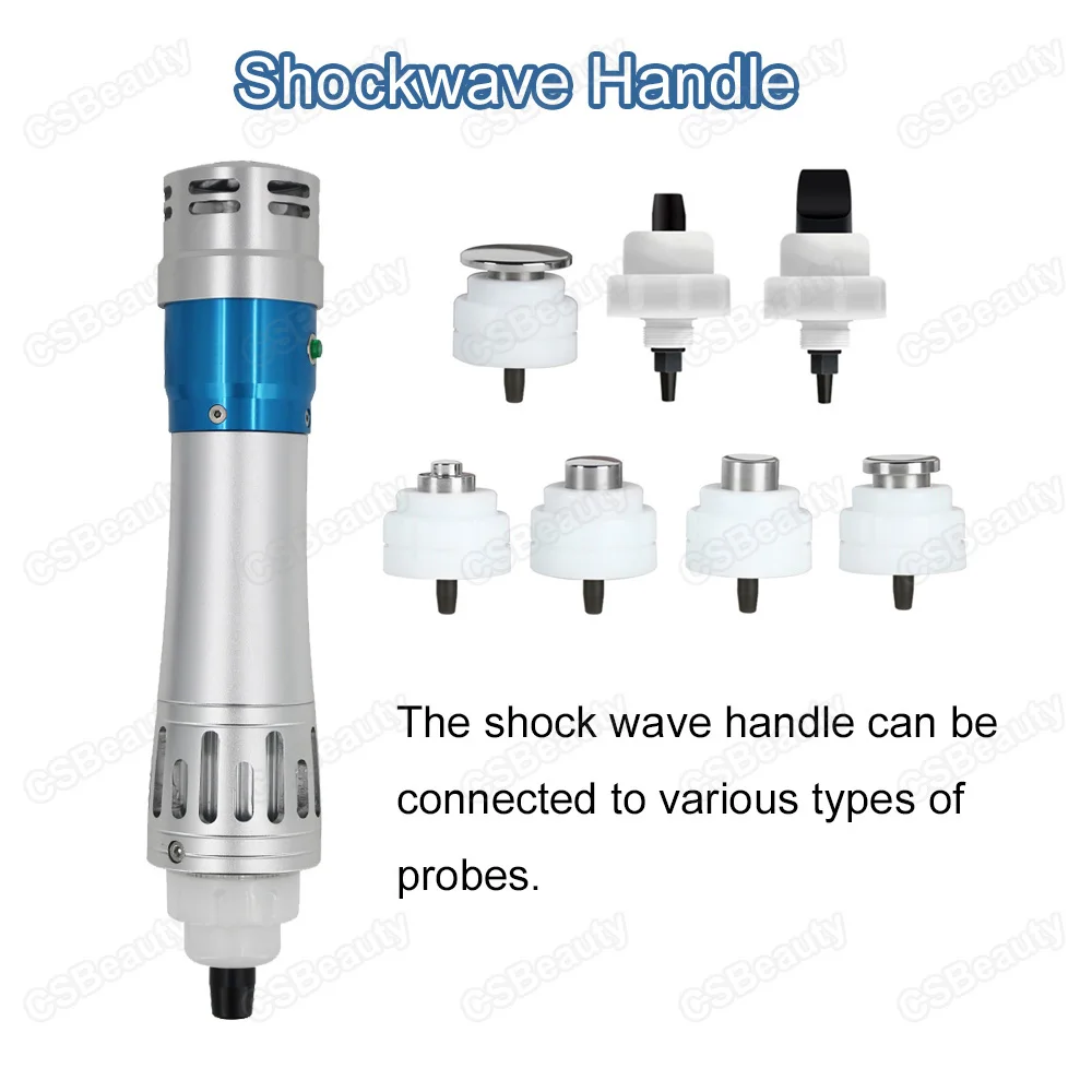 Shock Waves Physiotherapy Instrument Handle ED Treatment Shockwave Therapy Machine Accessories Body Massager Gun Pain Relief