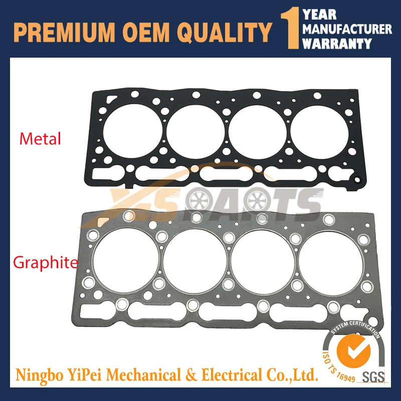 New Complete Cylinder Head & Head gasket with Valves for Kubota V1505 V1505D V1505-T V1505-E